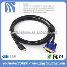 High speed 1.8M 6FT Svga cable to HDMI male to male